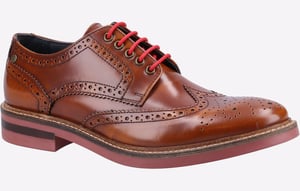 Base London Woburn Leren Heren Tan Brogues Schoenen