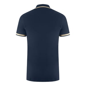 Aquascutum AQ 1851 Embroidered Tipped Navy Blue Polo Shirt