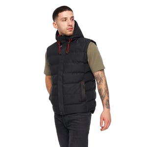 Crosshatch Heren Kampleys Gilet met reliëf (Zwart)