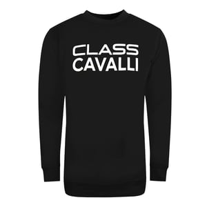 Cavalli Class Bolted Logo Black Sweatshirt