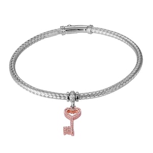 Orphelia Women's 925 Sterling Silver Bracelet - Silver/Rose ZA-7399