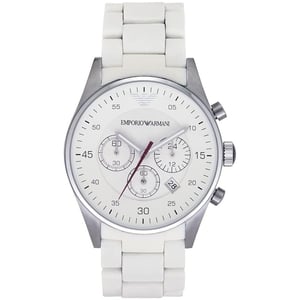 Emporio Armani AR5859 Herrklocka Tazio Vit