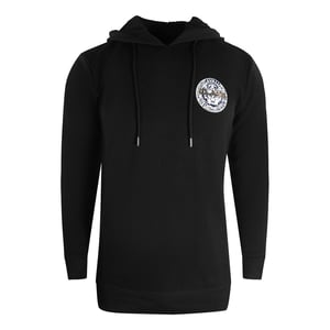 Cavalli Class zwarte hoodie met groot cirkelontwerp