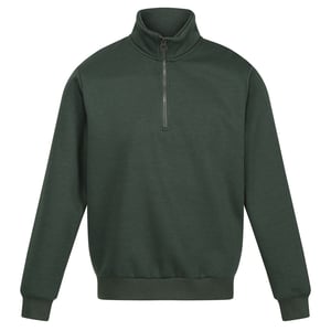 Regatta Mens Pro Quarter Zip Sweatshirt (Mörkgrön)