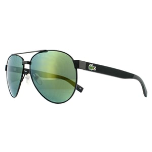 Lacoste Aviator unisex matgroene groene spiegel zonnebril
