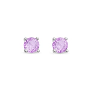 Luxenter oorbellen, 925 sterling zilver en 18K vergulde amethist zirkonia oorbellen
