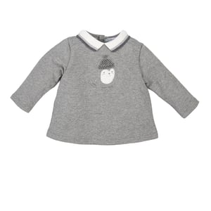 Långärmad tröja med kavajkrage 3810W17 baby