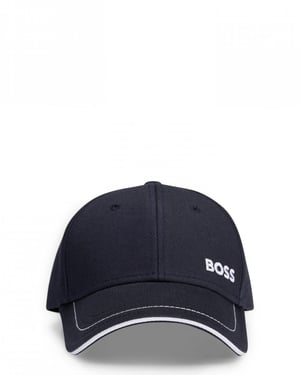 BOSS Green Cap-1 Mens Cotton-Twill Cap With Logo Detail