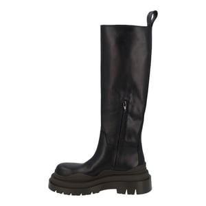 Bottega Veneta Dames Tire Knielaarzen In Zwart En Camping