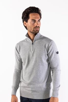PRESLY & SUN Lewis zip knitted pullover