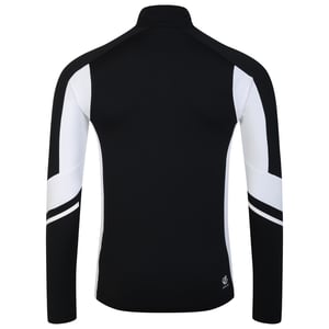 Dare 2B Heren Speed Core Stretch Half Zip Base Layer Top (Zwart/Wit)