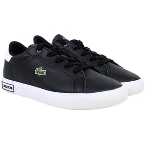 Lacoste Powercourt 0721 1 SUC Kids Black Trainers