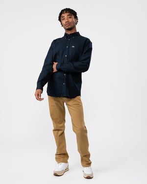 Lacoste Mens Casual Long Sleeve Woven Shirt
