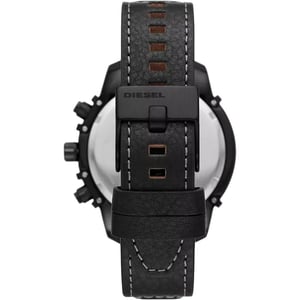 Diesel DZ4576 Griffed Chronograaf Zwart Leren Horloge