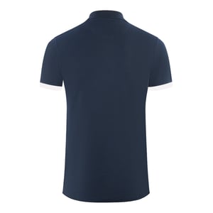 Aquascutum pikétröja med märkeskrage i marinblå