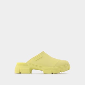 Gult återvunnet gummi Retro Mules