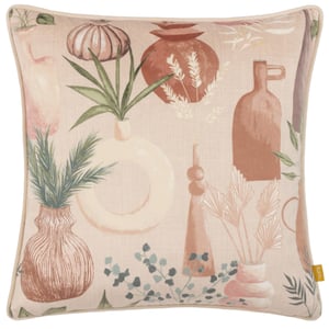 furn. Earthen Velvet Piped Polyester Filled Cushion