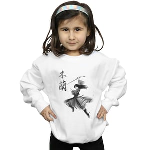 Disney Meisjes Mulan Movie Sword Jump Sweatshirt (Wit)