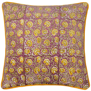 Paoletti Chedworth Piped Velvet Cushion Cover