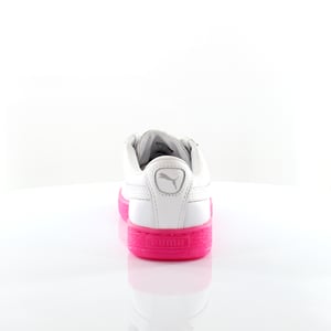 Puma Basket Classic Mono Ice Ref Vit Läder Damskor Träningsskor 363117 01