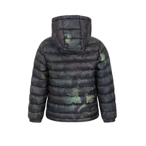Mountain Warehouse Kinder/Kids Seizoenen gewatteerde jas met patroon (Jet Zwart)