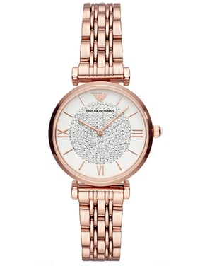 Emporio Armani Gianni T-bar Women's Rose Gold Watch AR11244