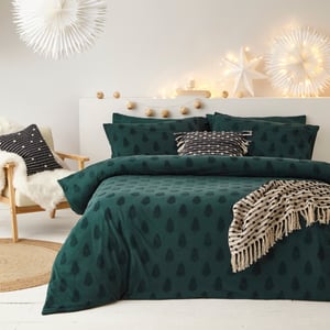 Tufted tree duvet cover set