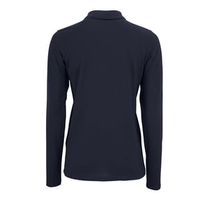 SOLS Womens/Ladies Perfect Long Sleeve Pique Polo Shirt (French Navy)