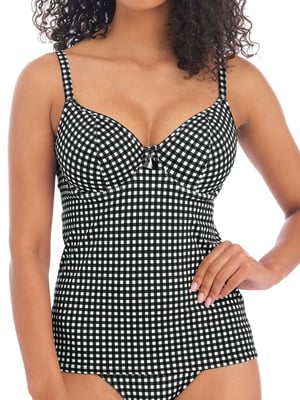 Check In Plunge Tankini Top