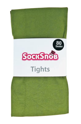 Sock Snob Dam 80 Den Ogenomskinliga Färgade Vintermodestrumpbyxor