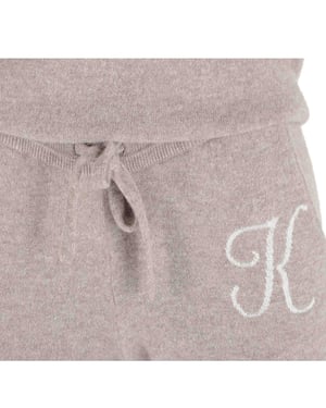 Crown Of Edinburgh Cashmere Track Pants Morningside Camel K