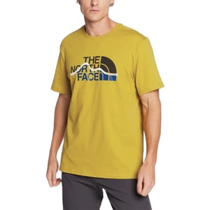 The North Face Mens Mountain Line T-Shirt Mineral Gold