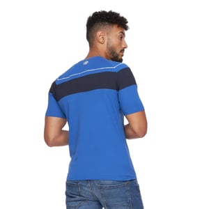 Crosshatch Heren Craftore T-Shirt (Blauw)