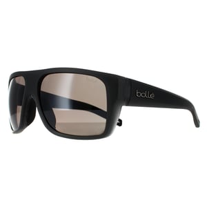 Bolle Square Mens Matte Crystal Black Volt+ Gun Polarised Sunglasses