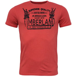 Timberland Vintage New Hampshire Rödärmad Slim Fit T-shirt-topp för herrar A1HVK E66