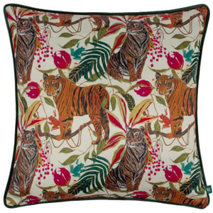 Wylder Tropics Kali Jungle Tigers Piped Feather Filled Cushion