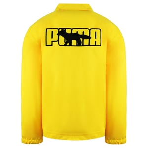 Puma x Maison Kitsune Långärmad Krage Gul Herr Coach Jacka 530430 30
