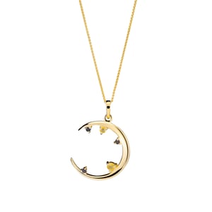 Orphelia 'Eline' Dames 925 Sterling Zilveren Ketting met Hanger - Goud ZH-7497/G