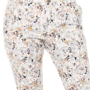 Women's trousers with straight hems and belt loops LWT011