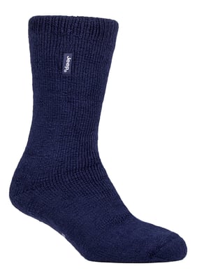 Mens Thermal Boot Socks for Winter | Jeep | Warm Heavy Duty Socks | Ideal for Hiking - Navy