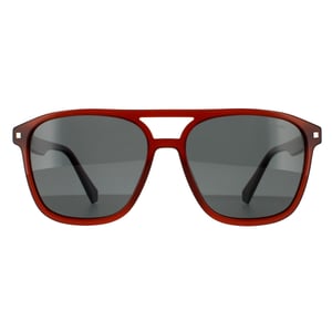 Polaroid Aviator Mens Brown Grey Polarized