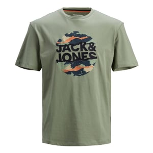 JACK&JONES Men's casual cotton t-shirt crew neck short sleeves