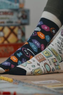 SPOX SOX - Mens & Ladies Mismatched Novelty Odd Socks - Board Games