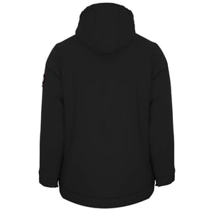 Plein Sport Gewatteerde Kleine Circulaire Logo Gepersonaliseerde Zwarte Jas