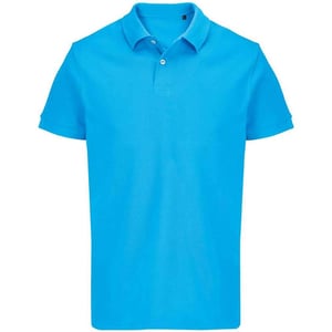 SOLS Unisex Adult Pacific Pique Twin Needle Stitch Polo Shirt (Aqua)