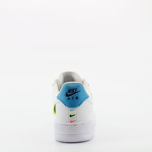 Nike Air Force 1 07 White Leather Womens Lace Up Trainers CT1414 101