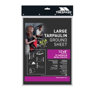 Trespass Faulken Large Tarpaulin Ground Sheet (Black)