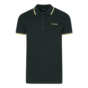 Diesel T-Randy-Broken Black Polo Shirt