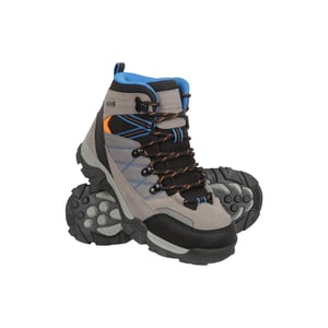 Mountain Warehouse Kinder/kleuterpad suède wandelschoenen (Grijs)