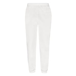 Fruit Of The Loom Mens Classic Elasticated Jogging Bottoms (White)